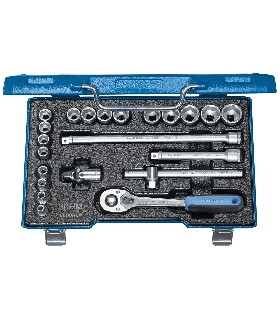 JUEGO DE LLAVES DE VASO 3/8"" 22 PZAS HEXAGONAL 6-22 MM 6235470 GEDORE